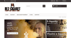 Desktop Screenshot of bez-cigaret.cz